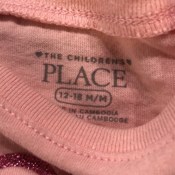 EUC Children’s Place girls t shirt - 12-18 month - Spoiled by Daddy - pink - Picture 2 of 3